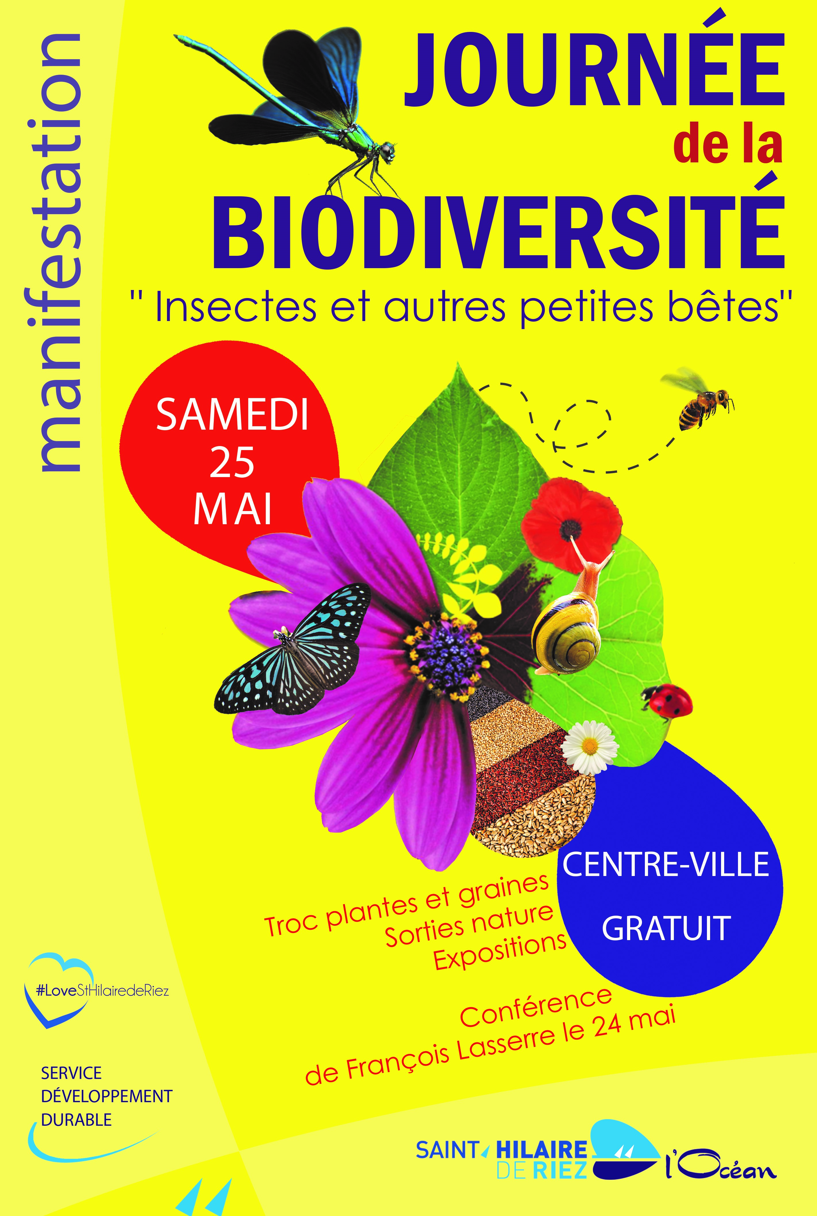 La Ville de St-Hilaire-de-Riez propose une Journée de la Biodiversité le 25  mai